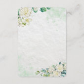 Elegant Organic Modern Wedding RSVP Card  (Dos)