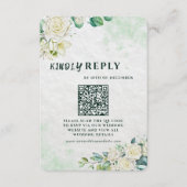 Elegant Organic Modern Wedding RSVP Card  (Devant)