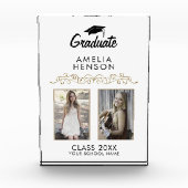 Elegant Ornament Afstuderen Keepslag 2 Fotoblokken (Voorkant)