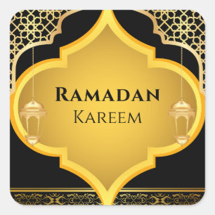 Elegant Ornament Islamic Ramadan Kareem Stickers