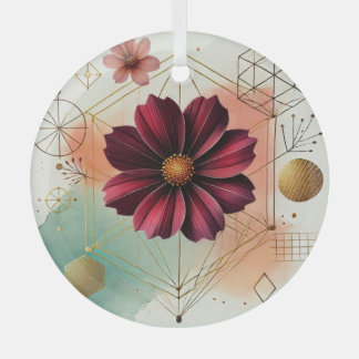Elegant Ornament met Chocolate Cosmos Flower