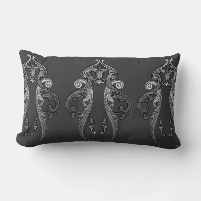 Elégant Ornate Goth Design Jeter Oreiller (Recto)