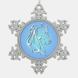 Élégant ornement de la tête de cheval