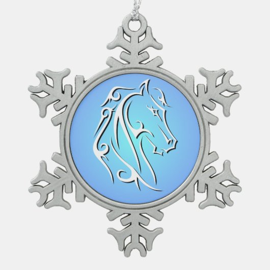 Élégant ornement de la tête de cheval (Devant)