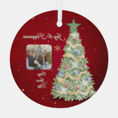 Élégant ornement de Noël Arbre de Noël (Verso)