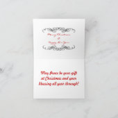 Elégant ornement design Cartes de Noël (Intérieur)