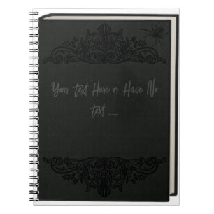 Elegant Oud Boek Creepy Spider Gothic Victoriaans Notitieboek