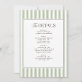 Elegant  oud geld vrijgezellenweekend kaart (Achterkant)