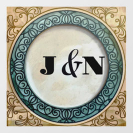  Elegant Oud Ontwerp Venster Cling Raamsticker