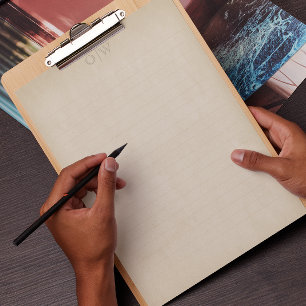 Elegant Oud Papier Initiaal Lined Letterhead Briefhoofd