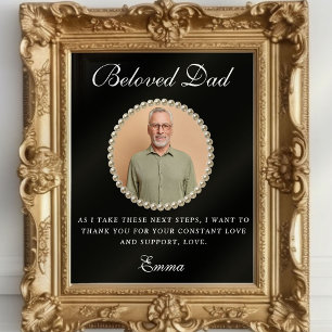 Elegant ouders van de Bride Gift Dank u Gift Poster