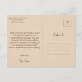 Elegant  ouderwets tandartscadeau briefkaart (Achterkant)