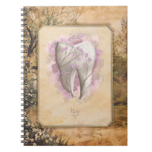 Elegant ouderwets tandartscadeau notitieboek