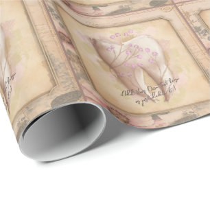 Elegant  ouderwets tandartscadeau notitieboek cadeaupapier