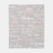 Elegant overlapte naam, alles-over-print fleece deken (Voorkant)