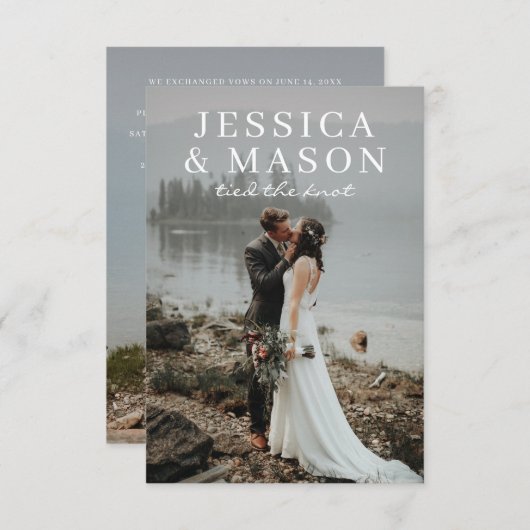 Elegant Overlay Uitnodiging tot bekendmaking (Voorkant / Achterkant)