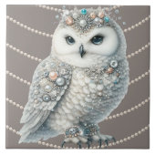 Elegant Owl Tegeltje (Voorkant)