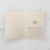 Elegant paar foto kerst Kaart (Binnen)