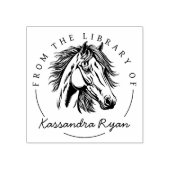 Elegant paard aangepaste naam, uit de bibliotheek 	rubberstempel (Afrduk)