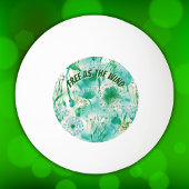 Elegant Paardenbloem Monogram Groen en Wit | Pingpongballen