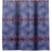 Elegant Paars Blue Pattern Shower Curtain Douchegordijn (Voorkant)