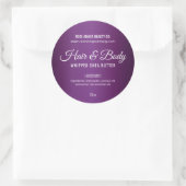 Elegant Paars body Butter Beauty Cosmetic Label (Tas)