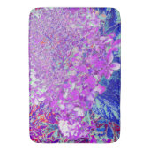 Elegant Paars en Blue Limelight Hydrangea Badmat (Voorkant Verticaal)