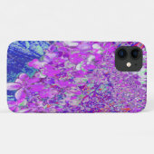 Elegant Paars en Blue Limelight Hydrangea Case-Mate iPhone Case (Achterkant (horizontaal))