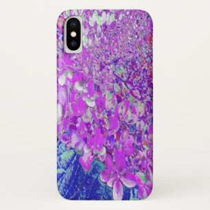 Elegant Paars en Blue Limelight Hydrangea iPhone X Hoesje