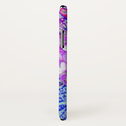 Elegant Paars en Blue Limelight Hydrangea Case-Mate iPhone Case (Achterkant / rechts)