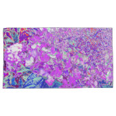 Elegant Paars en Blue Limelight Hydrangea Kussensloop (Voorkant-Rechts)