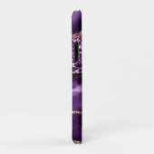 Elegant Paars en Gold Glitter Ocean Agate Case-Mate iPhone Case (Achterkant/rechts)