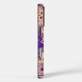 Elegant Paars en Gold Mandala Pattern Case-Mate iPhone Case (Achterkant / Rechts)