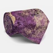 Elegant Paars en goudinks speciale Mannen Stropdas (Opgerold)