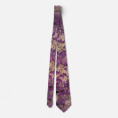 Elegant Paars en goudinks speciale Mannen Stropdas (Achterkant)