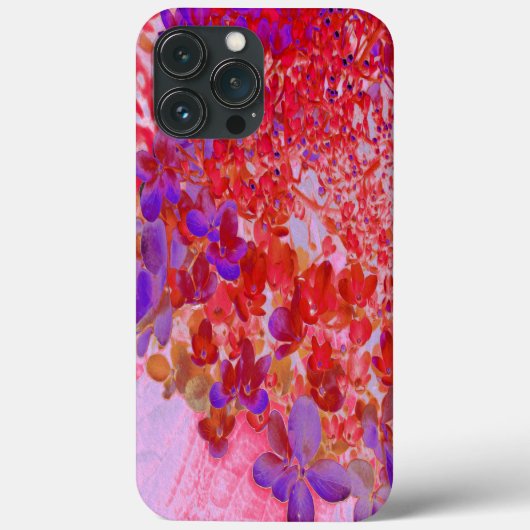 Elegant Paars en Oranje Licht Hydrangea Case-Mate iPhone Case (Achterkant)