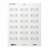 Elegant Paars Floral Vrijgezellenfeest Script Etiket (Full Sheet)