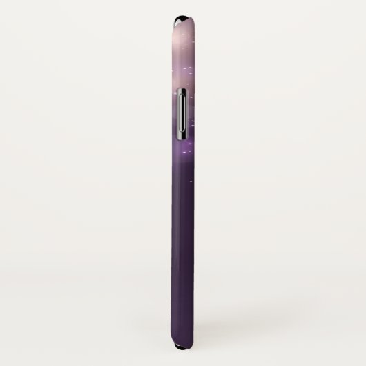 Elegant Paars Glitter Bokeh Sparkles Case-Mate iPhone Case (Achterkant / rechts)