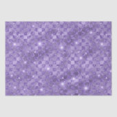 Elegant Paars Glitter Pattern Tissuepapier (Voorkant)