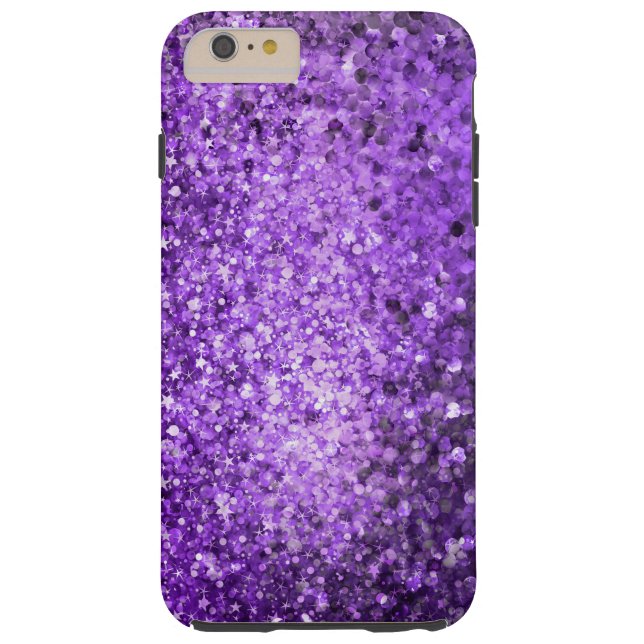 Elegant Paars Glitter & Sparkles Case-Mate iPhone Case (Achterkant)