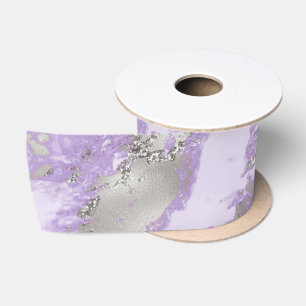 Elegant Paars Grijs Abstract Chic Patroon Lint