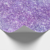 Elegant Paars Iridescent Gradiënt Glitter Cadeaupapier (Hoek)
