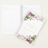 Elegant Paars Lila Roze Bouquet Chic Planner (Display)