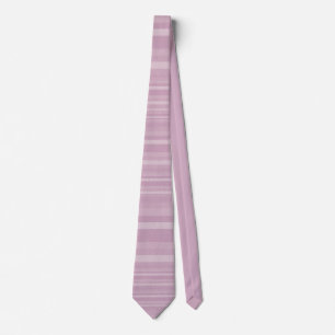 Elegant Paars Lila Striped Pattern Mannen Stropdas