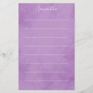 Elegant Paars Omlijnd Briefpapier