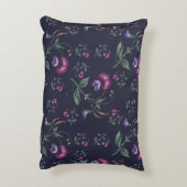 Elegant  Paars Orchids Floral Pattern | Accent Kussen (Achterkant (Verticaal))