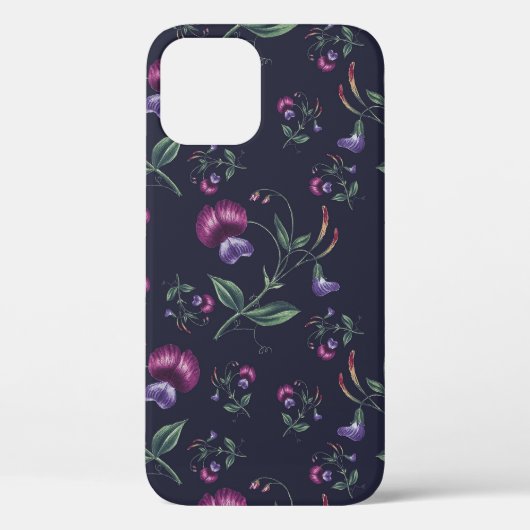 Elegant  Paars Orchids Floral Pattern | Case-Mate iPhone Case (Achterkant)