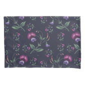 Elegant  Paars Orchids Floral Pattern | Kussensloop (Voorkant-Links)