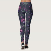 Elegant Paars Orchids Floral Pattern | Leggings (Achterkant)