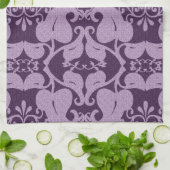 Elegant Paars Patter Theedoek (Gevouwen)